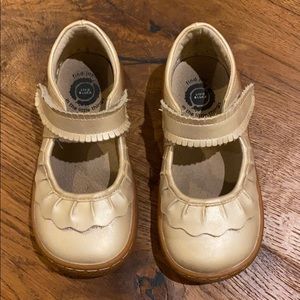 Livie & Luca Size 10 Ruche Mary Jane in Champagne
